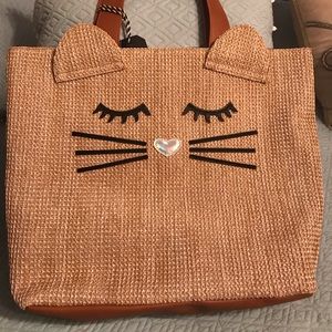 SALE! Twig & Arrow Straw Cat Purse